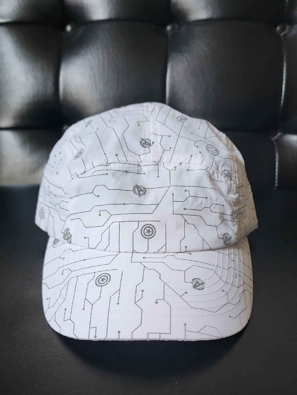 Disney Parks Marvel Avengers Performance Running Hat Circuit Print Baseball Cap